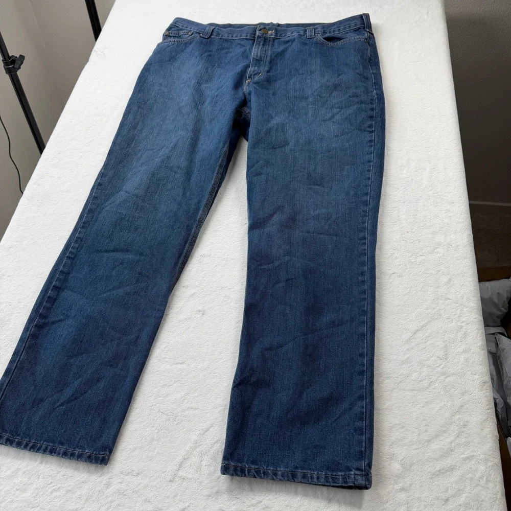 Carhartt Traditional Fit‎ Jeans Mens 42x32 Blue Good Straight Leg 101496 420